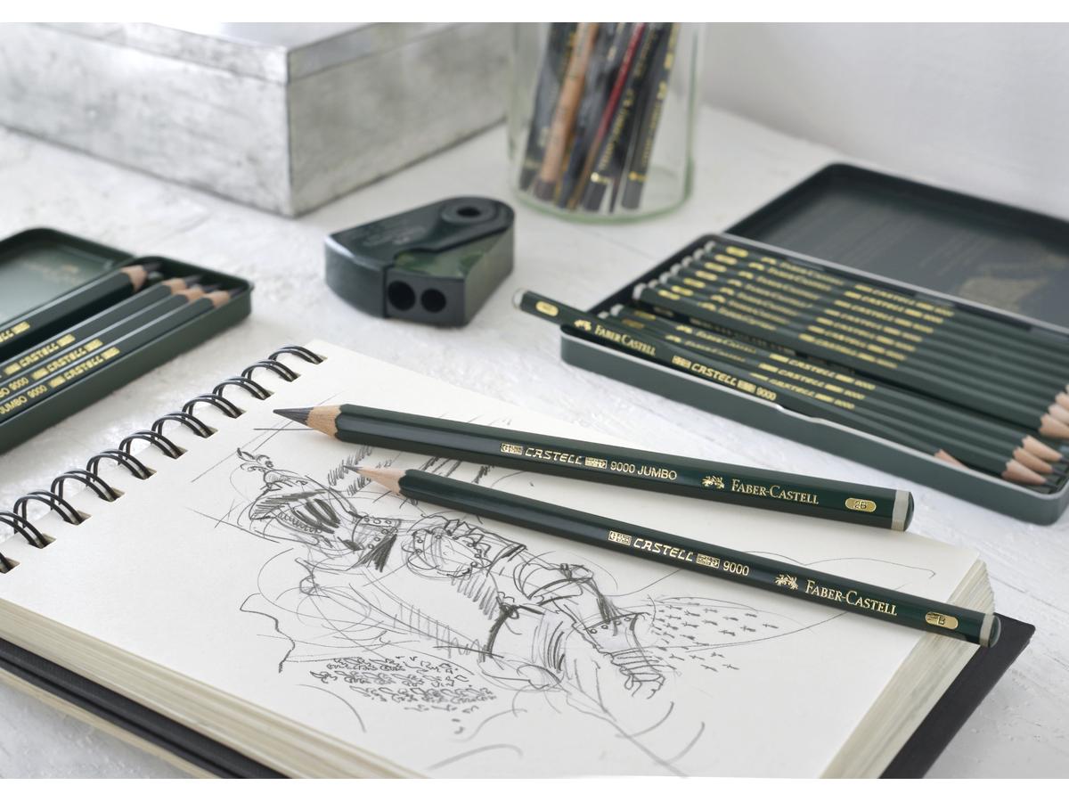 FABER-CASTELL 9000 BLEISTIFTSET PROFESSIONAL 12 STÜCK 4