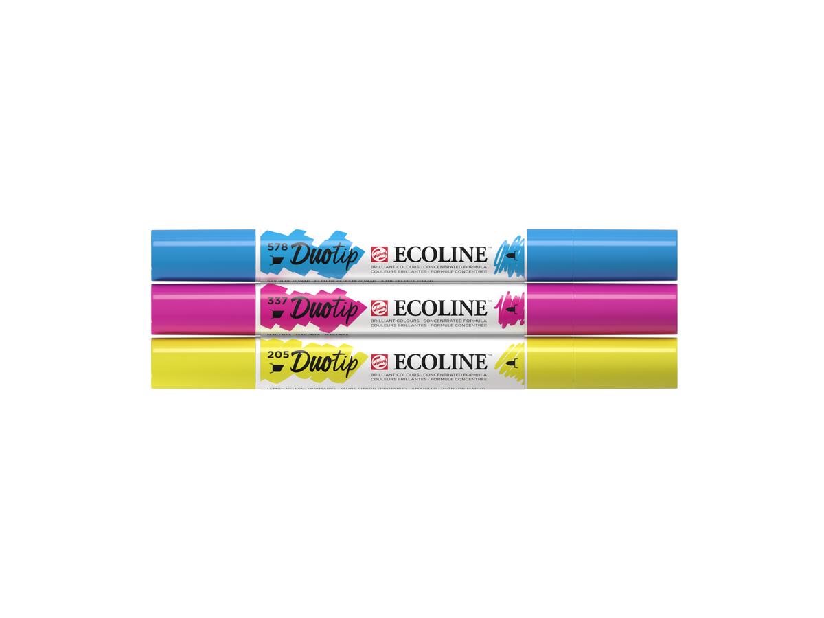 TALENS ECOLINE DUOTIP MARKER SET PRIMÄR 3 STÜCK 3