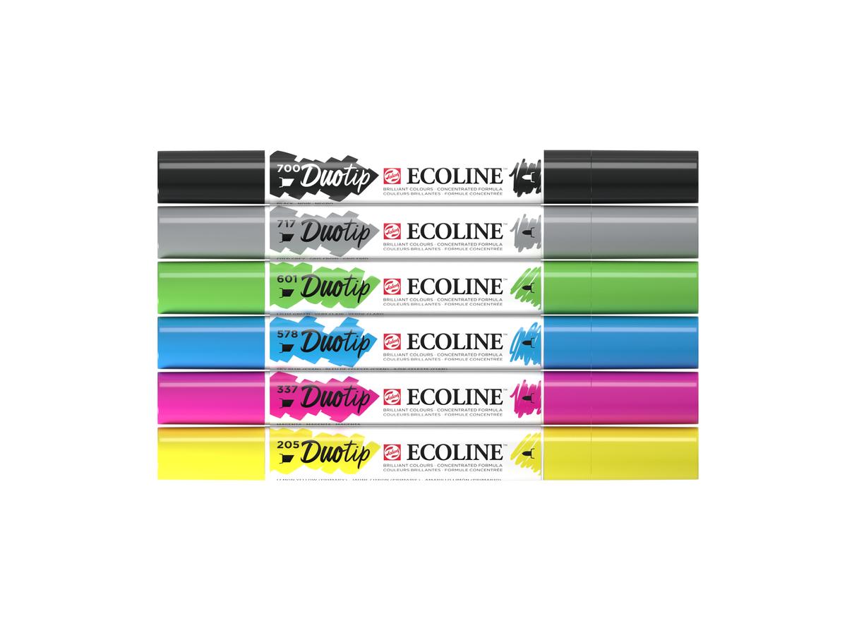TALENS ECOLINE DUOTIP MARKER SET BASIS 6 STÜCK 3