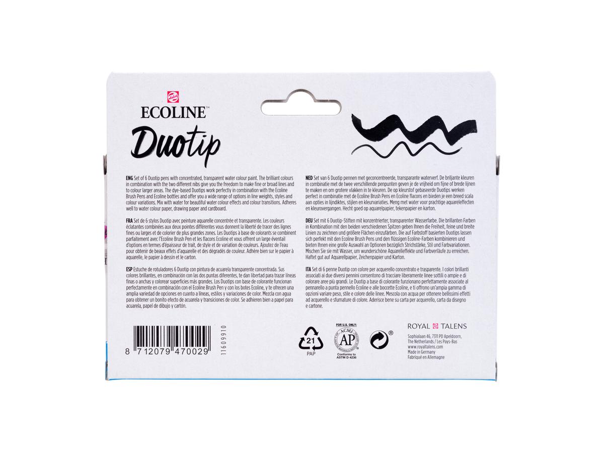 TALENS ECOLINE DUOTIP MARKER SET BASIS 6 STÜCK 5