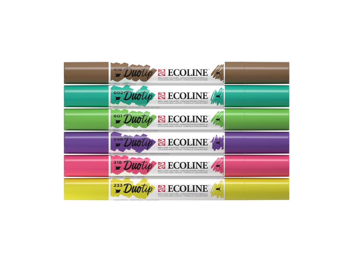TALENS ECOLINE DUOTIP MARKER SET BOTANISCH 6 STÜCK 3