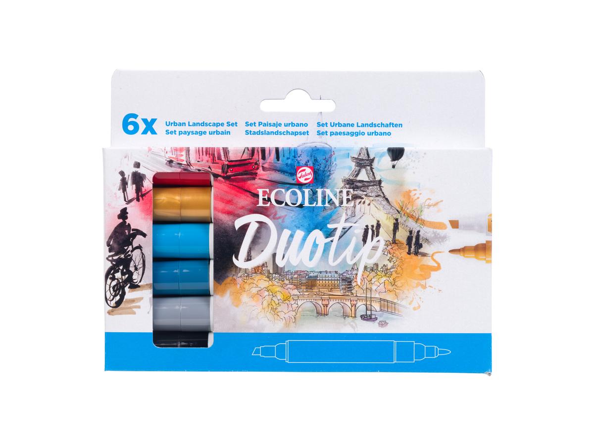 TALENS ECOLINE DUOTIP MARKER SET URBAN LANDSCAPE 6 STÜCK 4