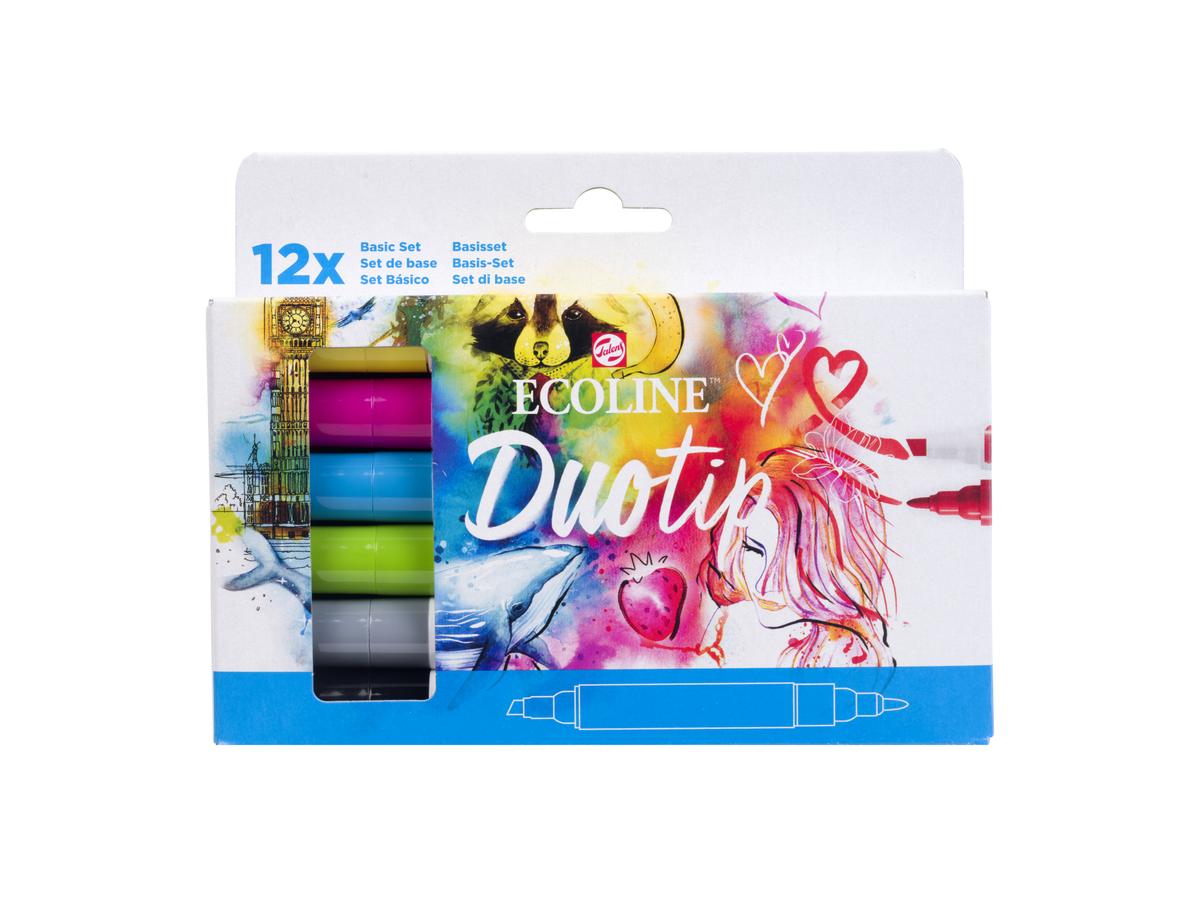 TALENS ECOLINE DUOTIP MARKER SET BASIS 12 STÜCK 4