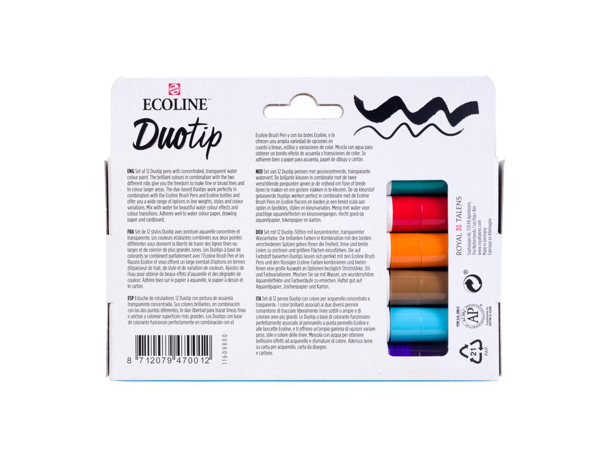 TALENS ECOLINE DUOTIP MARKER SET BASIS 12 STÜCK 5
