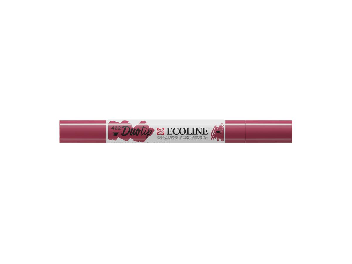 TALENS ECOLINE DUOTIP MARKER ROTBRAUN 422 3