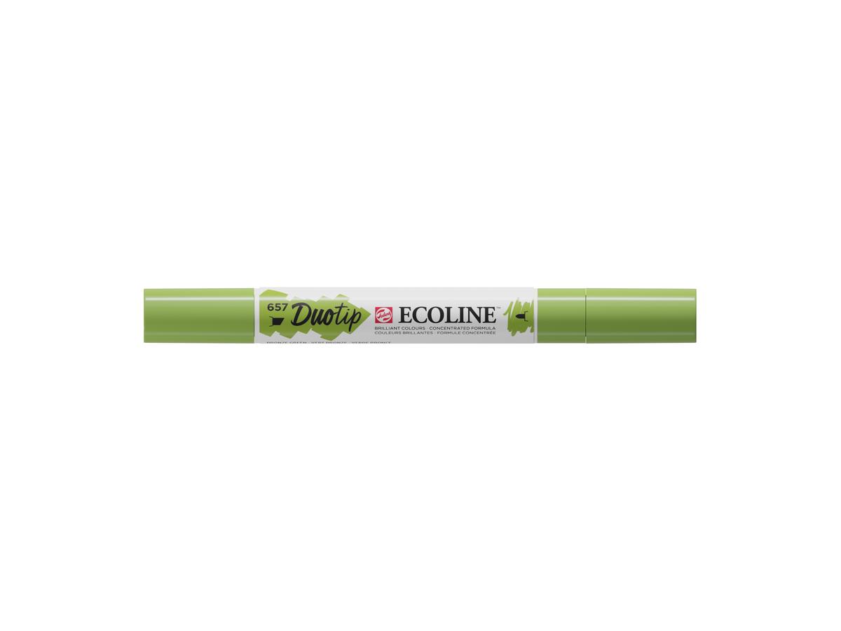 TALENS ECOLINE DUOTIP MARKER BRONZEGRÜN 657 3