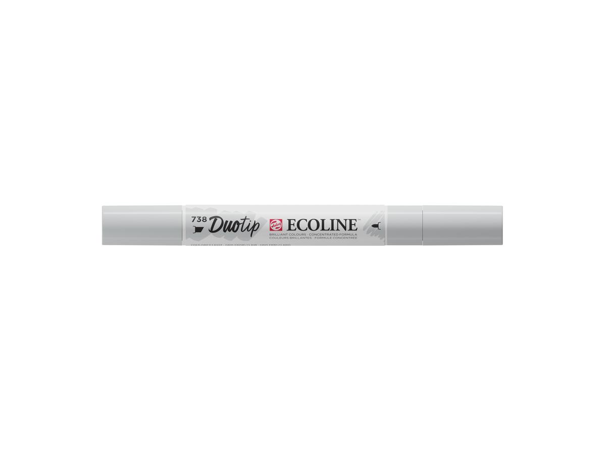 TALENS ECOLINE DUOTIP MARKER KALTGRAU HELL 738 3