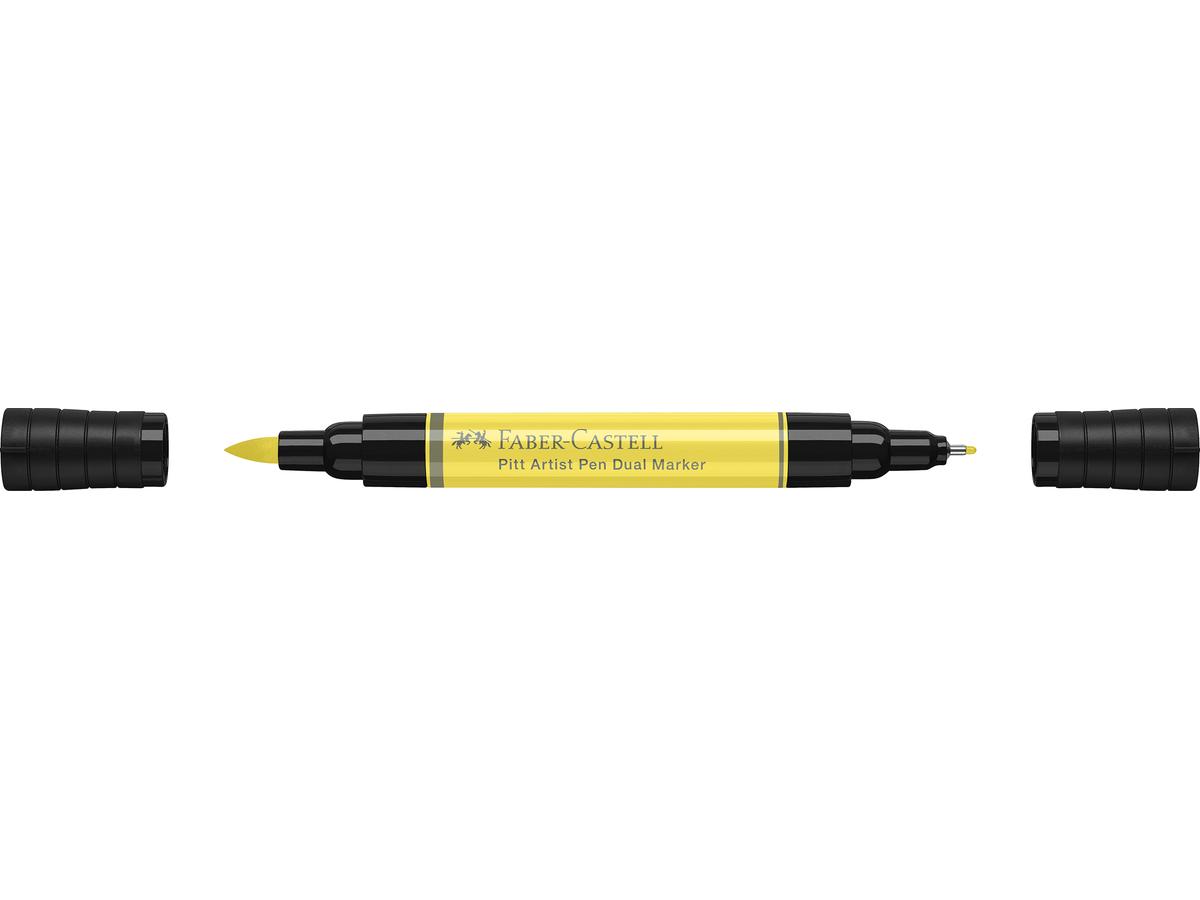 FABER-CASTELL PITT ARTIST PEN DUAL MARKER 104 HELL GELB GLÄNZEND 2
