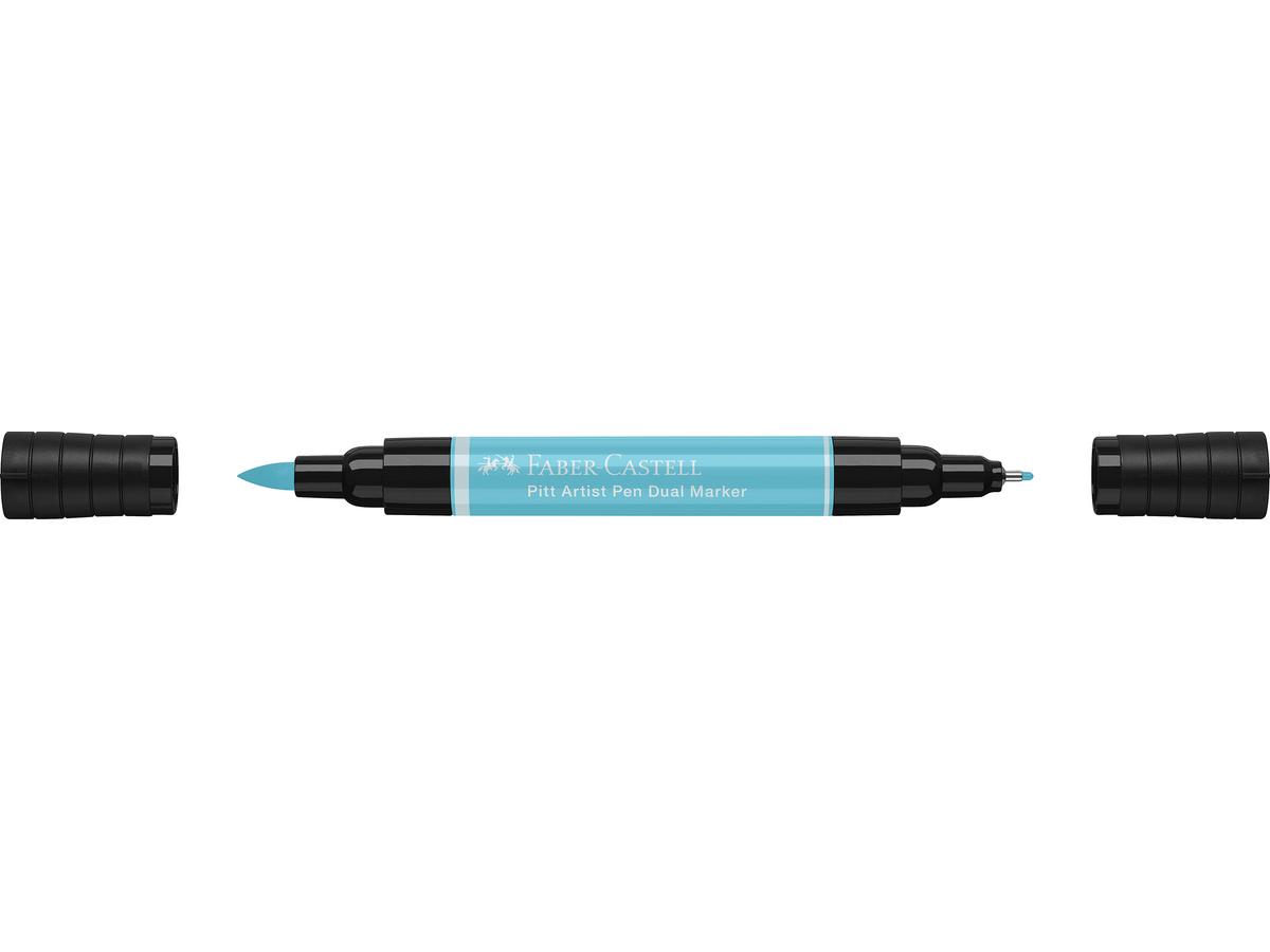 FABER-CASTELL PITT ARTIST PEN DUAL MARKER 154 KOBALT TÜRKIS BLAU HELL 2