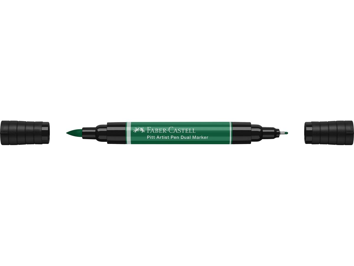 FABER-CASTELL PITT ARTIST PEN DUAL MARKER 264 PHTHALOGRÜN DUNKEL 2