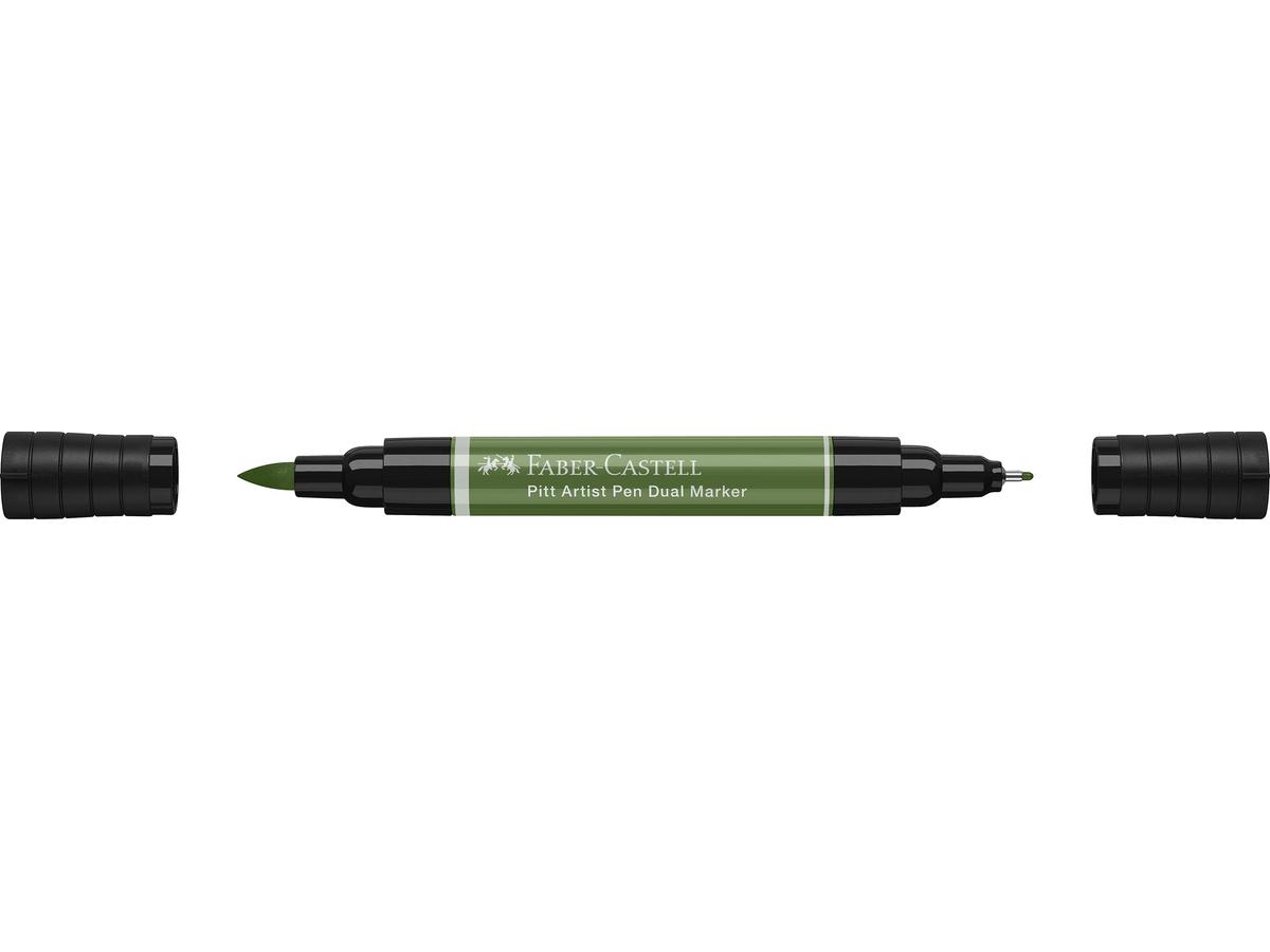 FABER-CASTELL PITT ARTIST PEN DUO MARKER 174 CHROOMGROEN PER STUK 2