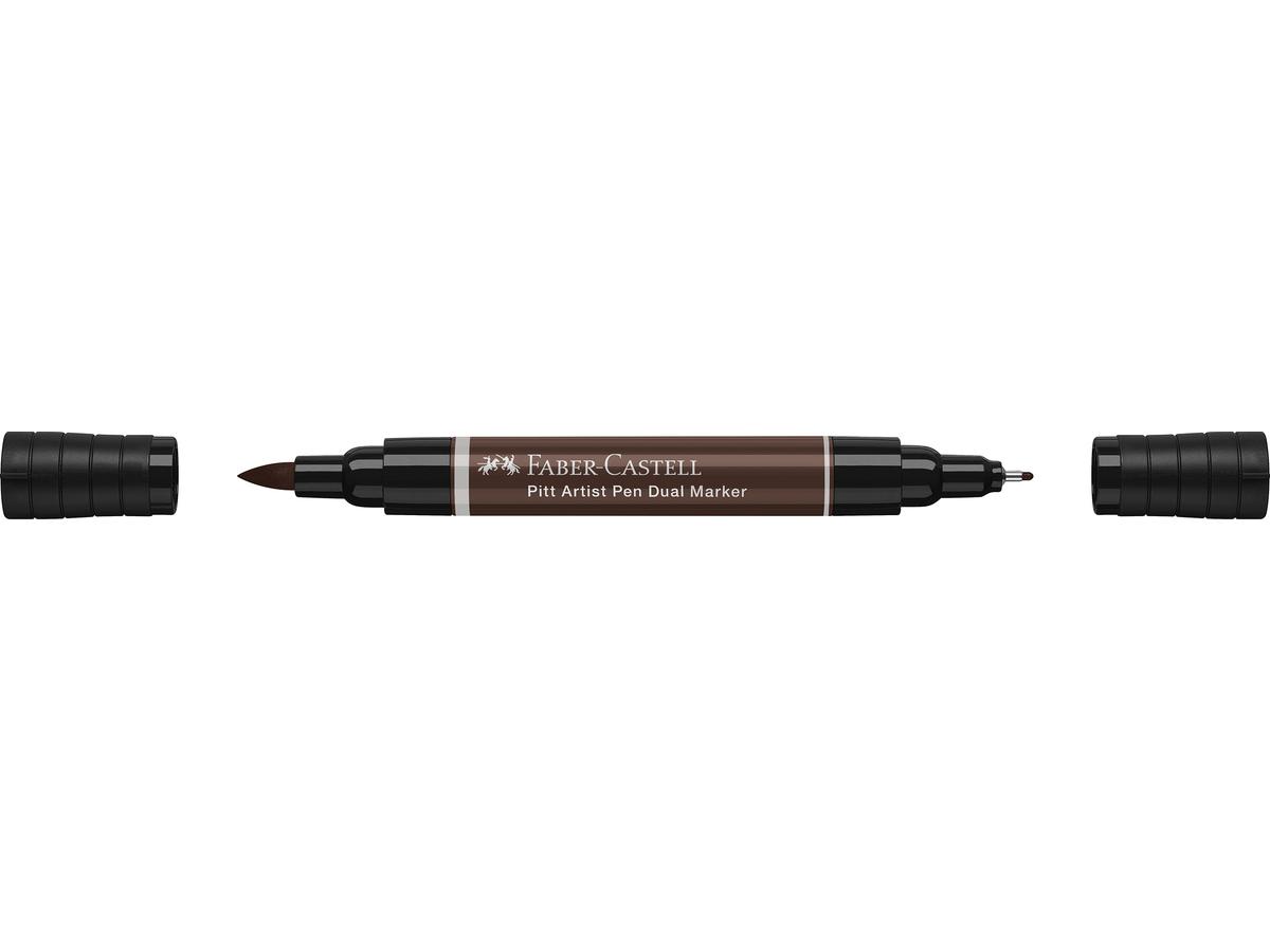 FABER-CASTELL PITT ARTIST PEN DUAL MARKER 175 SEPIA DUNKEL 2