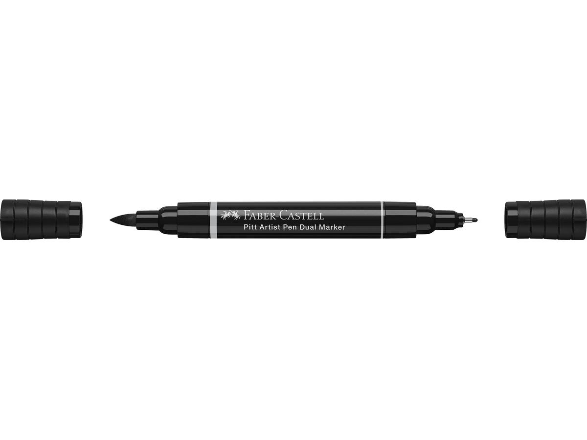 FABER-CASTELL PITT ARTIST PEN DUAL MARKER 199 SCHWARZ 2