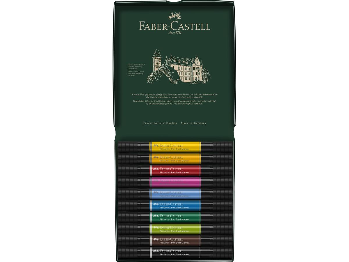 FABER-CASTELL PITT ARTIST PEN DUAL MARKER SET 10 STÜCK 2