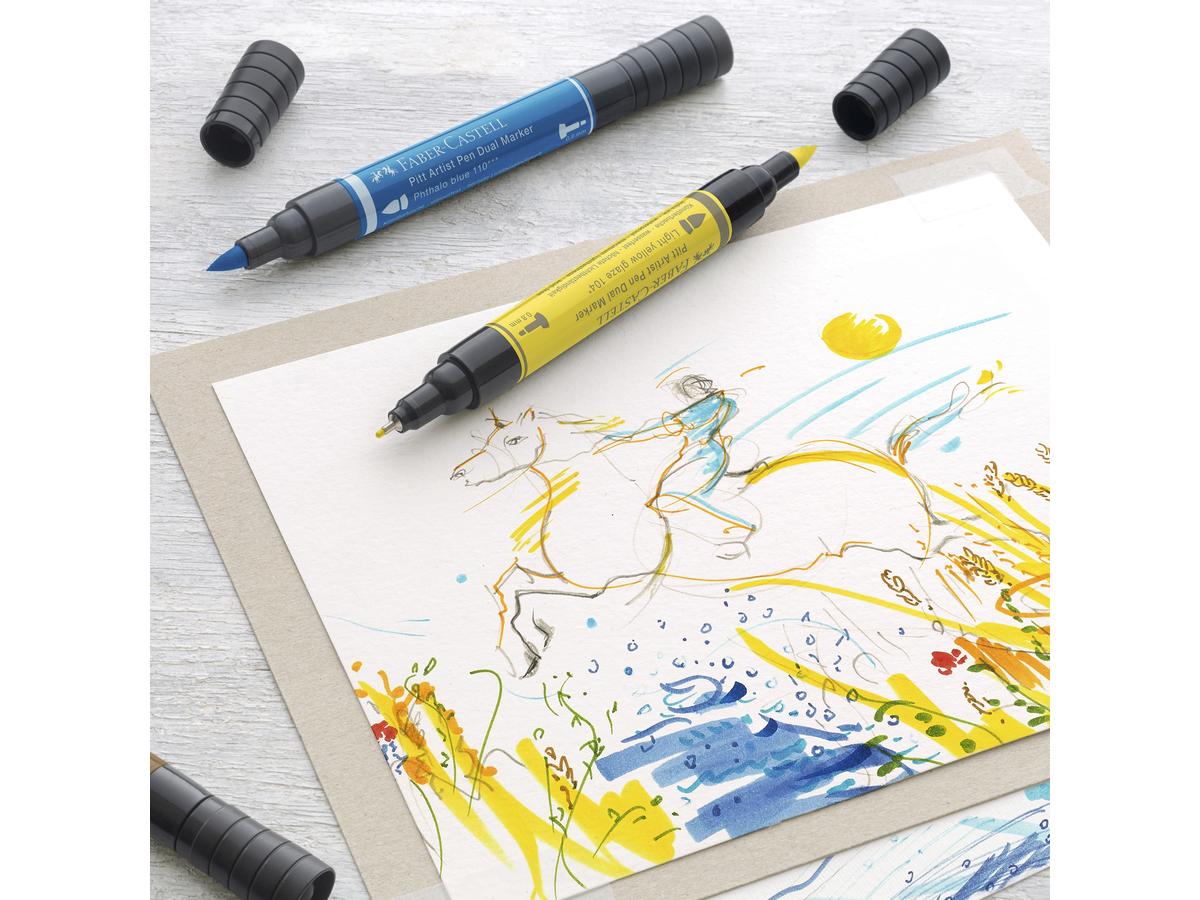 FABER-CASTELL PITT ARTIST PEN DUAL MARKER SET 10 STÜCK 4