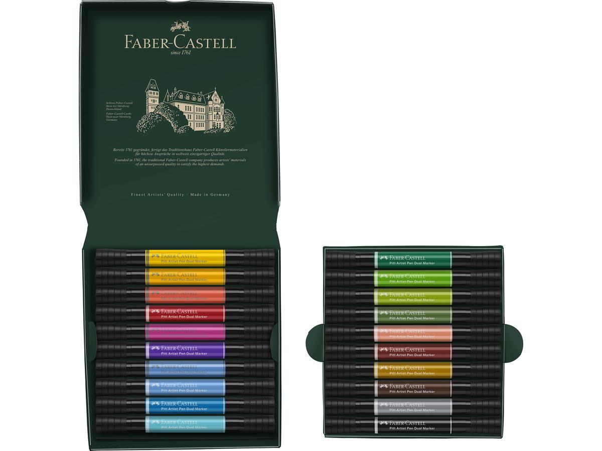 FABER-CASTELL PITT ARTIST PEN DUAL MARKER SET 20 STÜCK 2