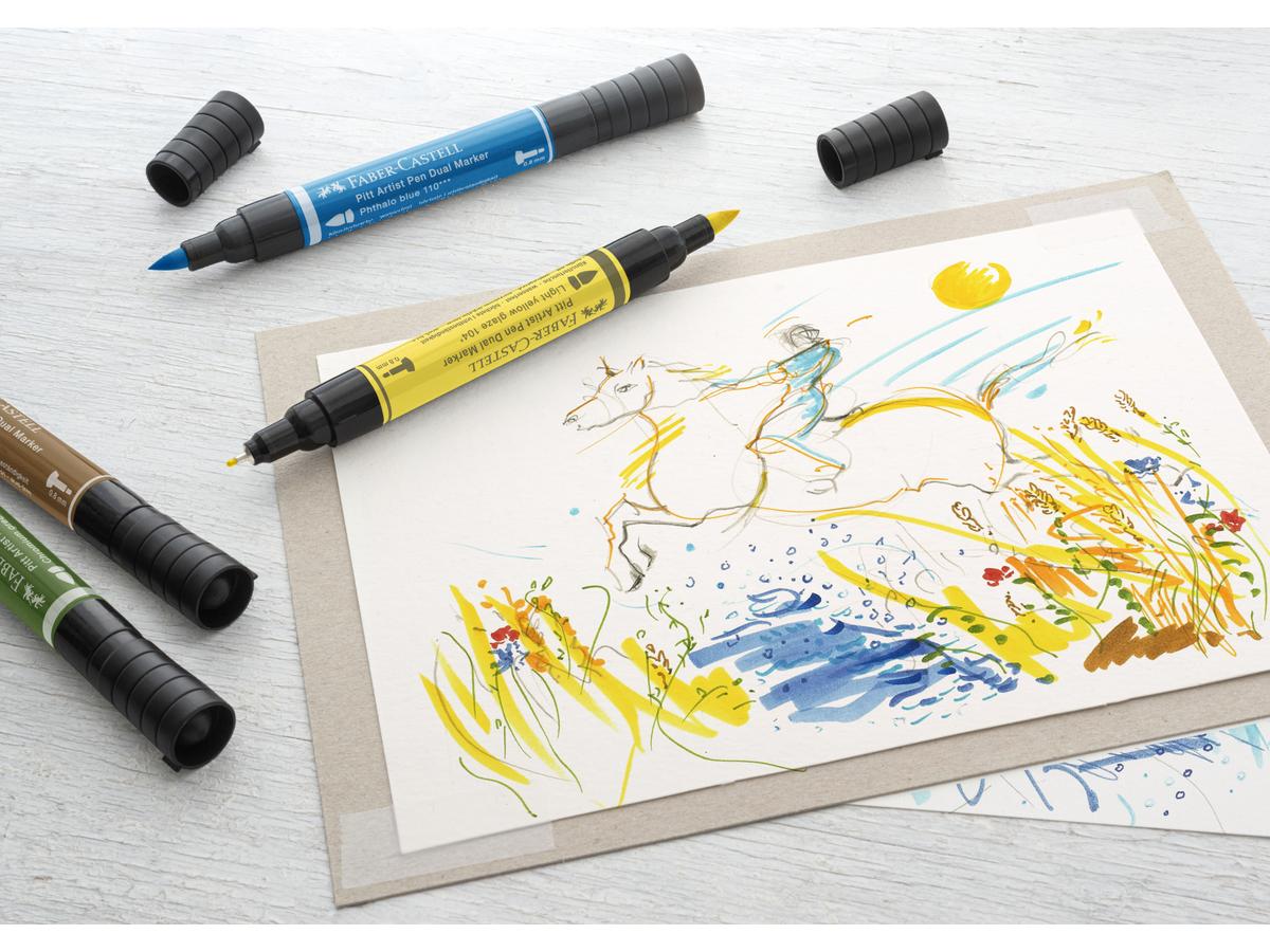 FABER-CASTELL PITT ARTIST PEN DUAL MARKER SET 30 STÜCK 4