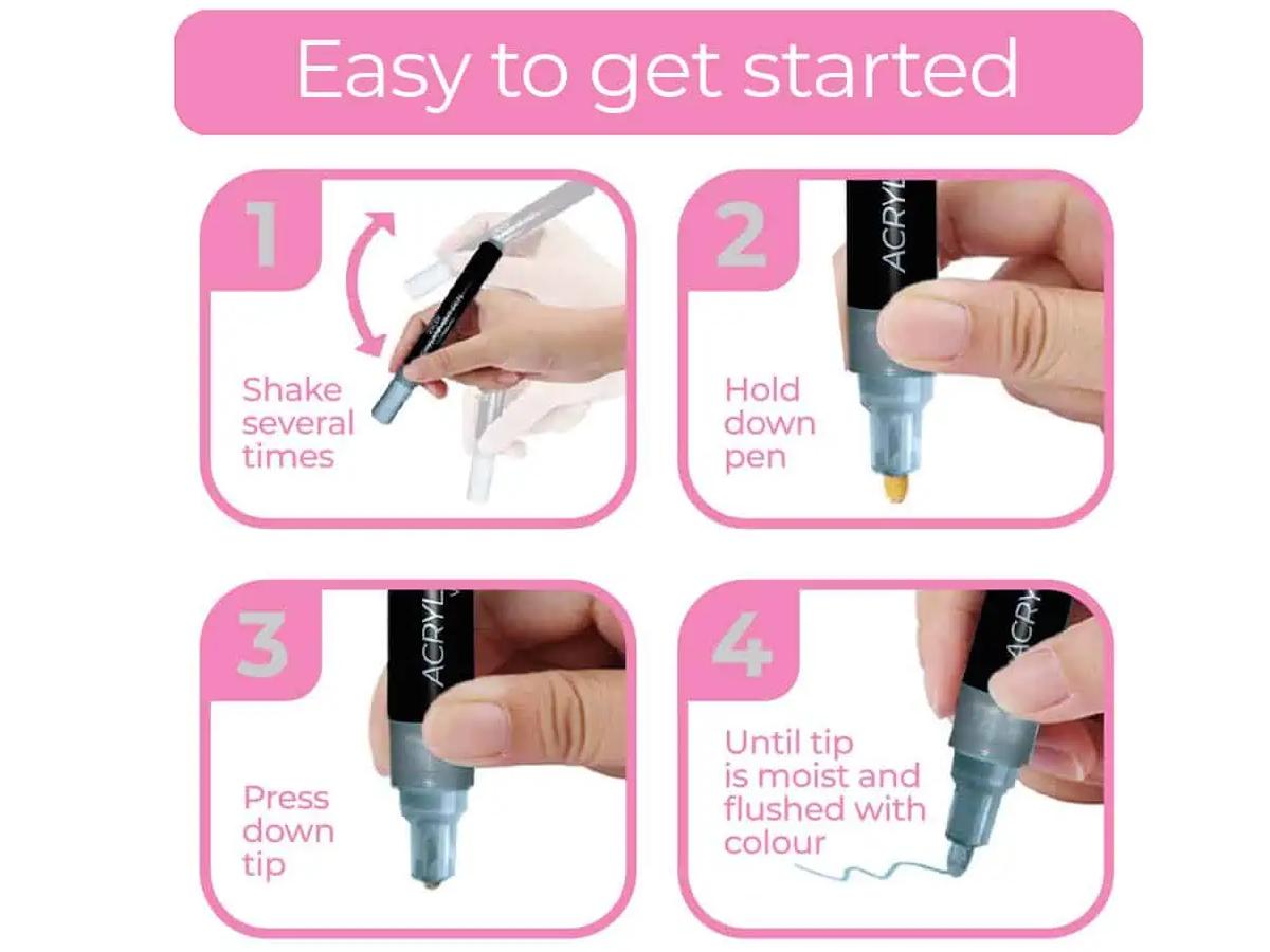 ZIELER PAINT MARKER SET 2,5MM SPITZE PASTELL 12 STÜCK 4
