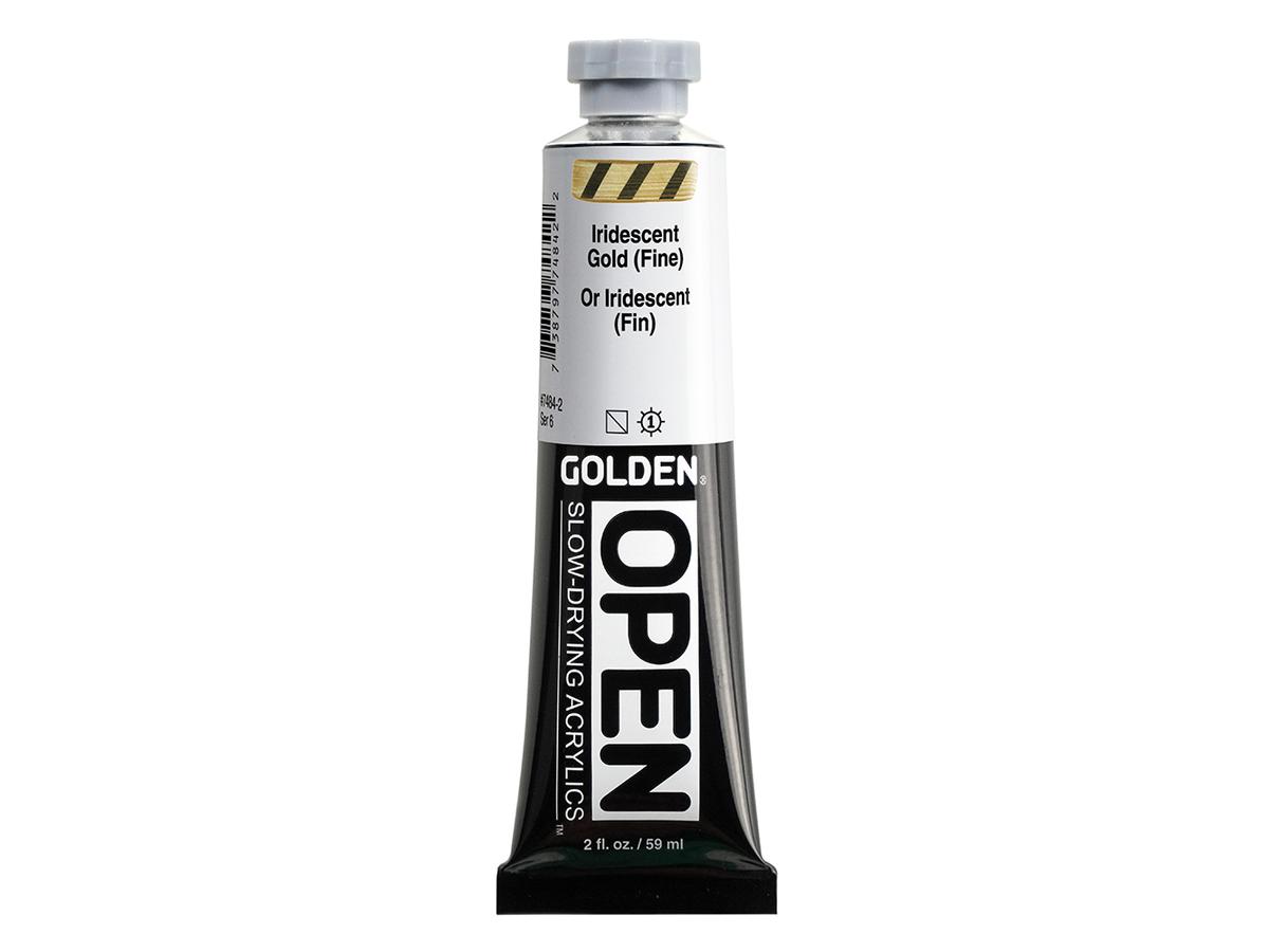 GOLDEN OPEN ACRYLIC 59ML 7484 S6 OPEN IRIDESCENT GOLD (FINE) 2