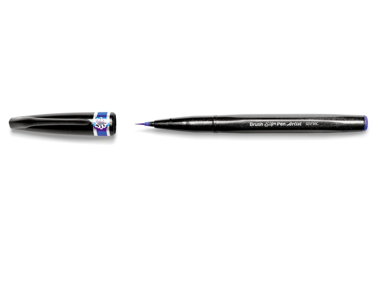 PENTEL BRUSH SIGN PEN ARTIST BLAU 2