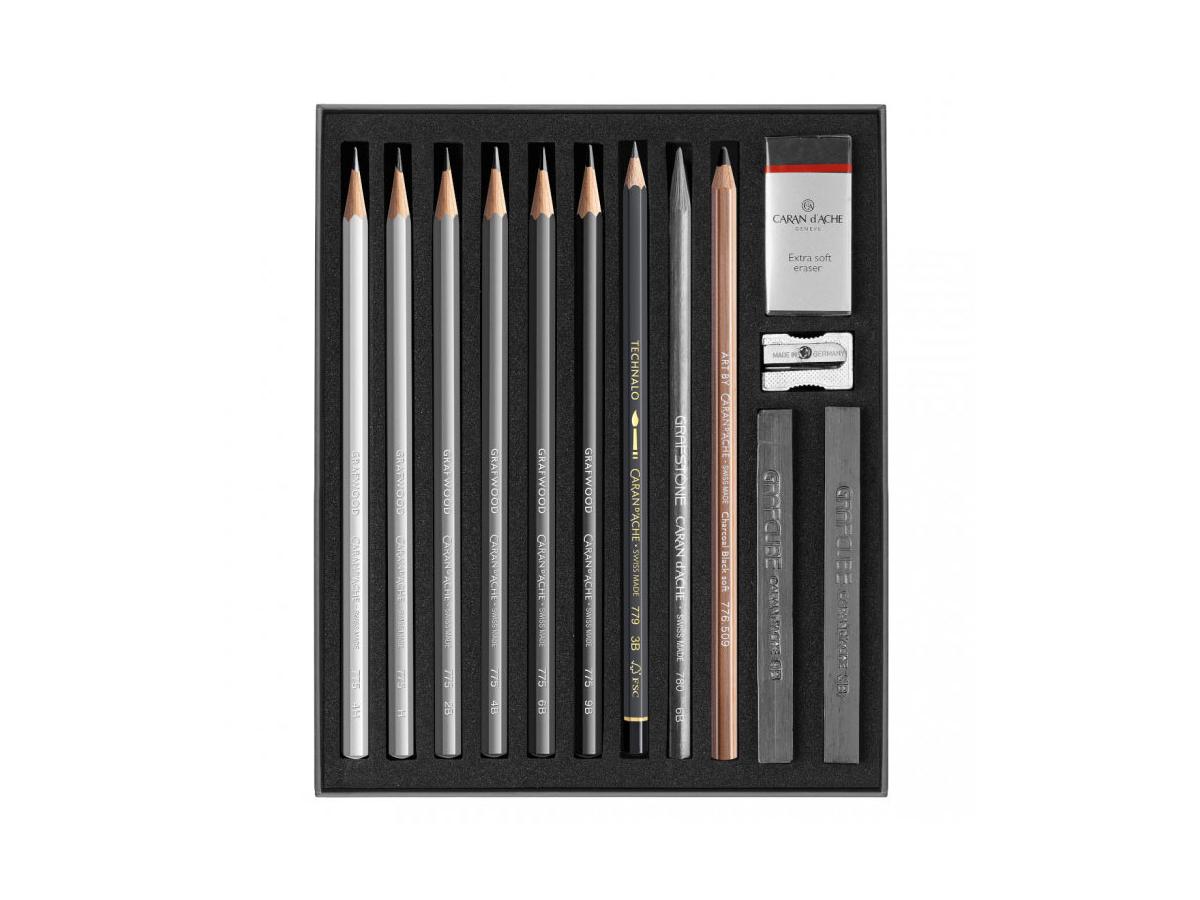 CARAN D'ACHE ARTIST SKIZZIER SET 14 STÜCK 3
