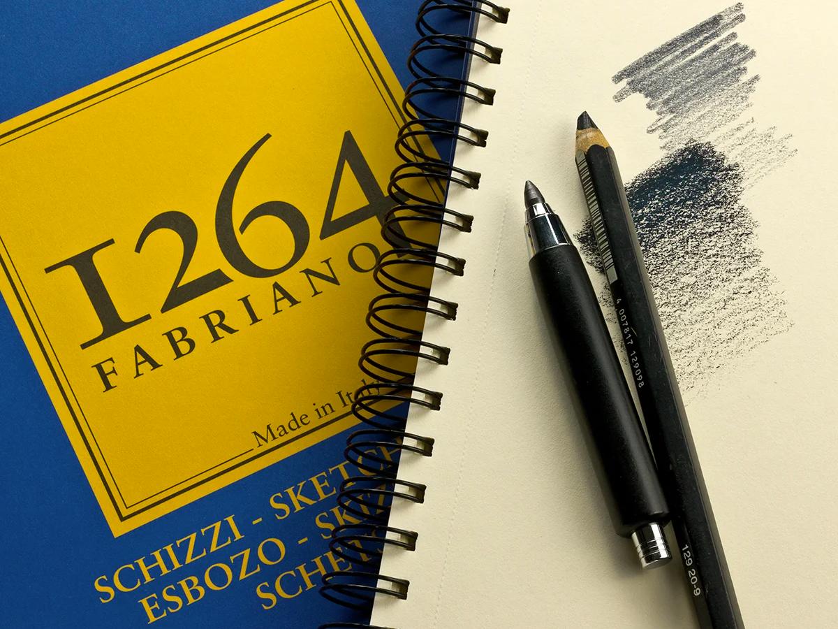 FABRIANO 1264 SKIZZENPAPIER A4 90GR BLOCK PORTRÄT
 2