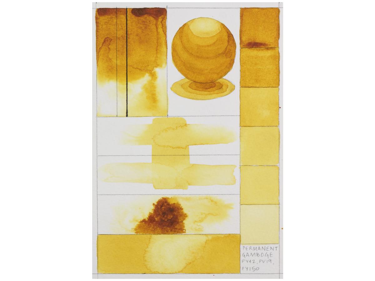 GOLDEN QOR WATERCOLOR 11ML SERIE 1 PERMANENT GAMBOGE 150 2