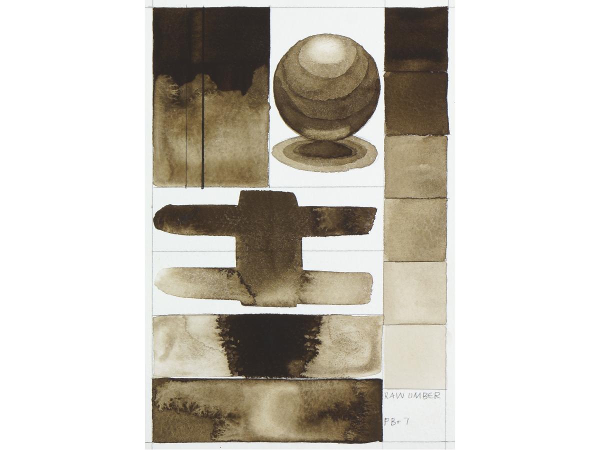GOLDEN QOR WATERCOLOR 11ML SERIE 1 RAW UMBER (NATUREL) 485 2