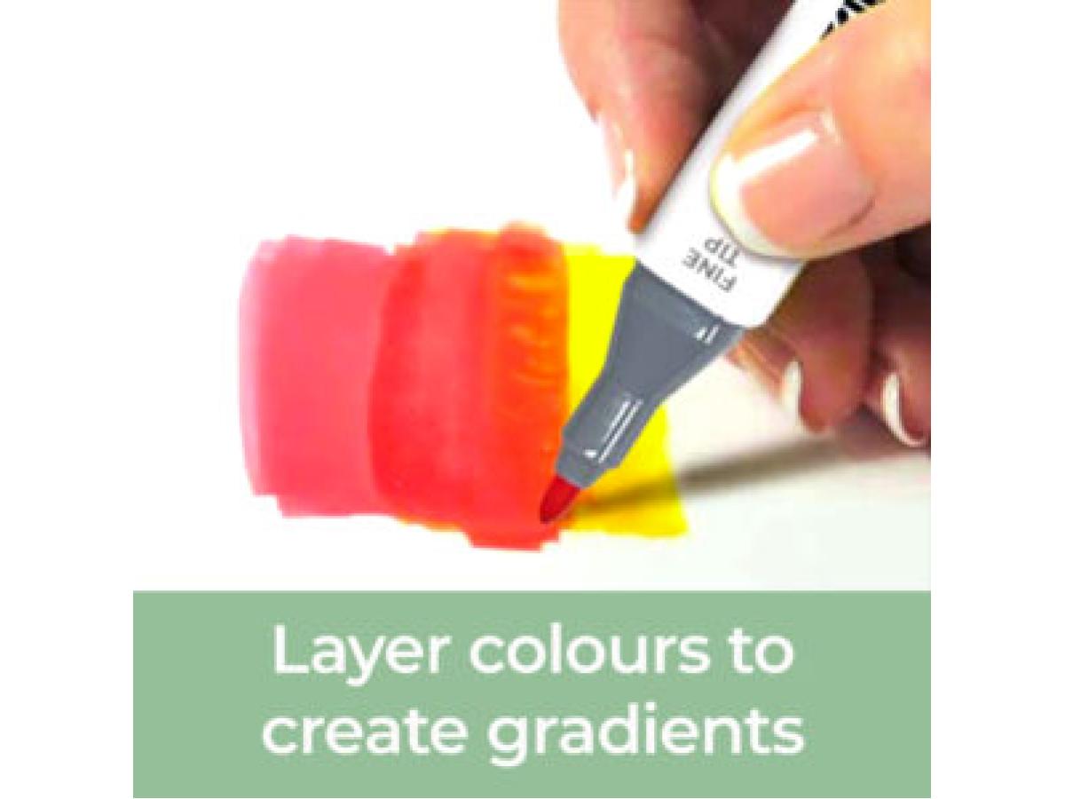 ZIELER ARTISTS GRAPHIC MARKER SET 25 + 1 BLENDING MARKER 3