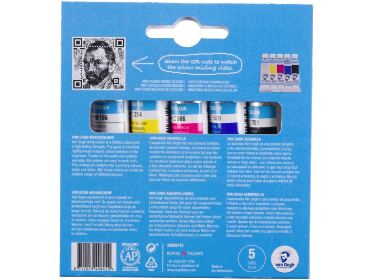 VAN GOGH AQUARELL PRIMÄR MISCHSET 5X10ML 4