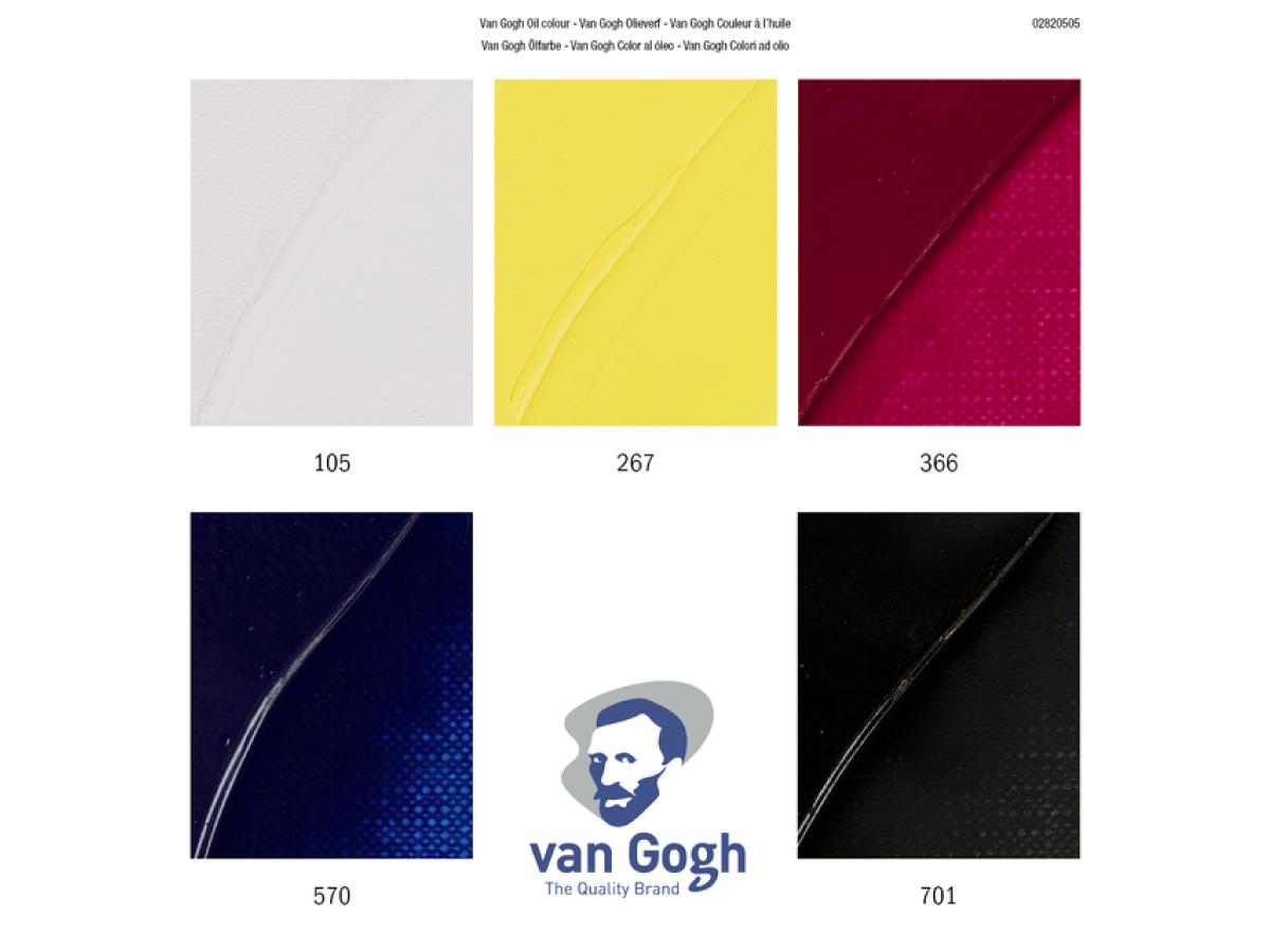VAN GOGH ÖLFARBE PRIMÄRFARBEN SET 5X40ML 2