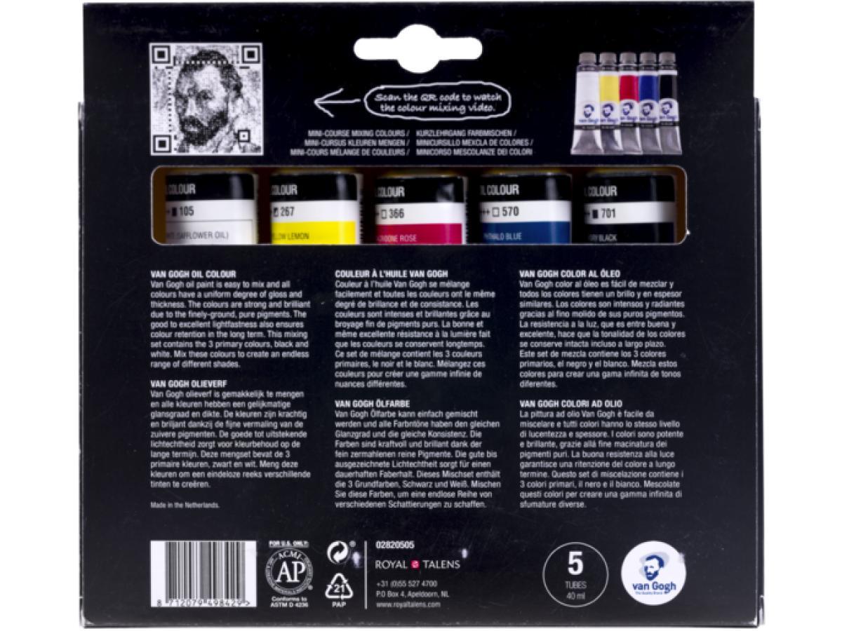 VAN GOGH ÖLFARBE PRIMÄRFARBEN SET 5X40ML 3