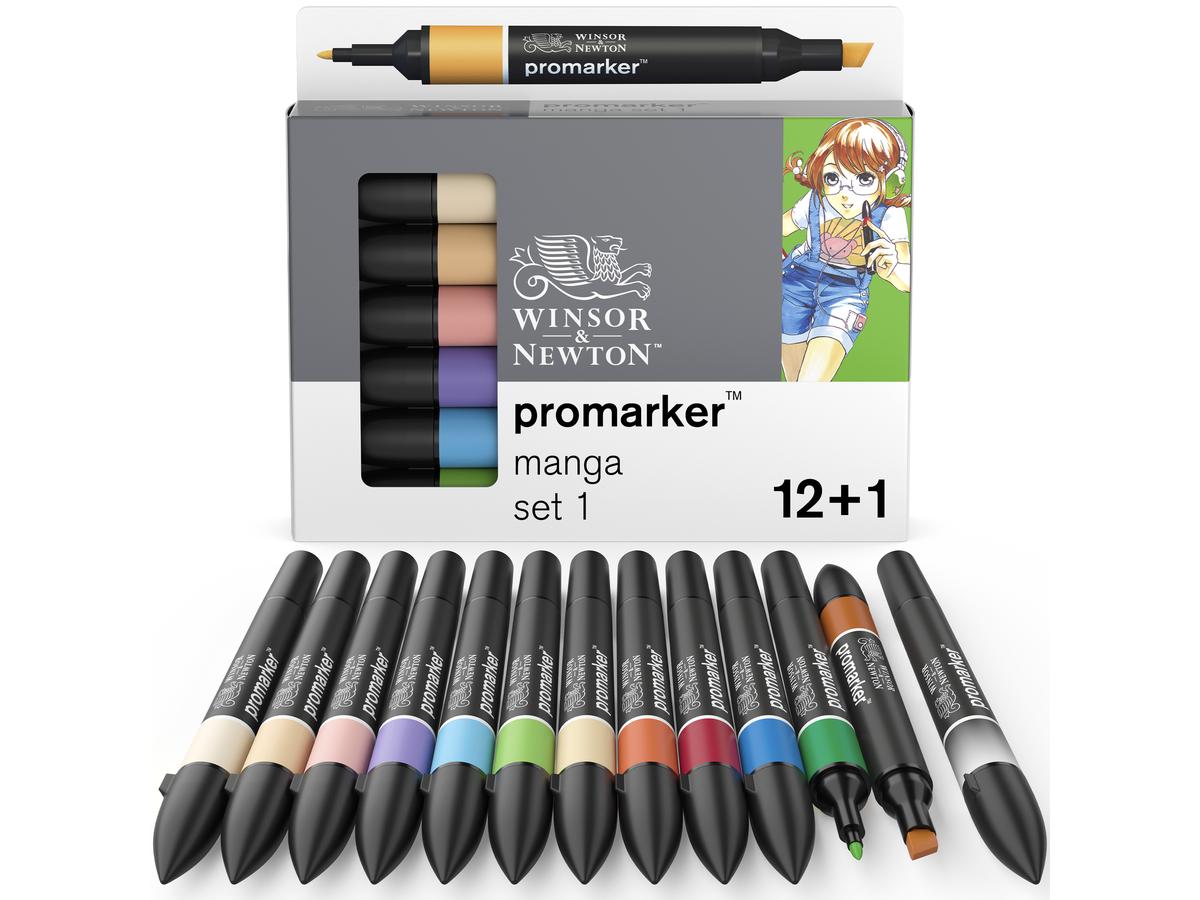 WINSOR & NEWTON PROMARKER SET MANGA 1 12X+1BLENDER 3
