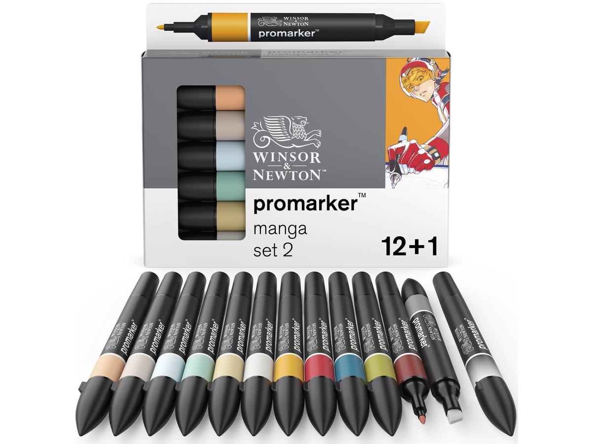 WINSOR & NEWTON PROMARKERSET MANGA 2 12X+1BLENDER 3