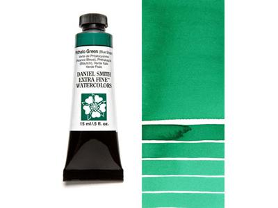 DANIEL SMITH S1 AQUARELLFARBE 15ML 078 PHTHALO GREEN (BS) 2