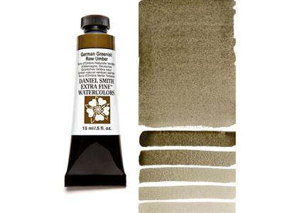 DANIEL SMITH S1 AQUARELLFARBE 15ML 121 GERMAN GRN RAW UMBER 2