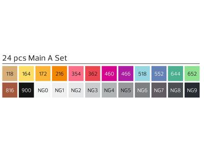 STYLEFILE BRUSH MARKERSET BR24MA 24-DELIG MAIN A OP=OP 2