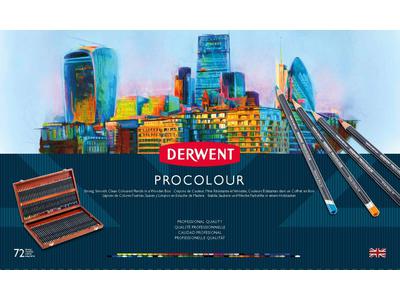 DERWENT PROCOLOUR BUNTSTIFTE HOLZKASTEN 72X 2