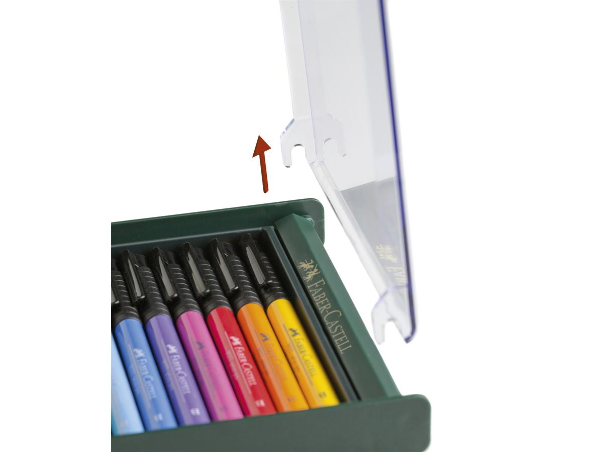 FABER-CASTELL PITT ARTIST BRUSH PEN SET BASIC TONES 12ST 2