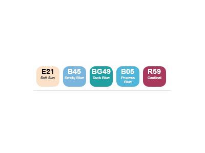 COPIC CIAO MARKERSET 5+1 MULTILINER MANGA 2 2