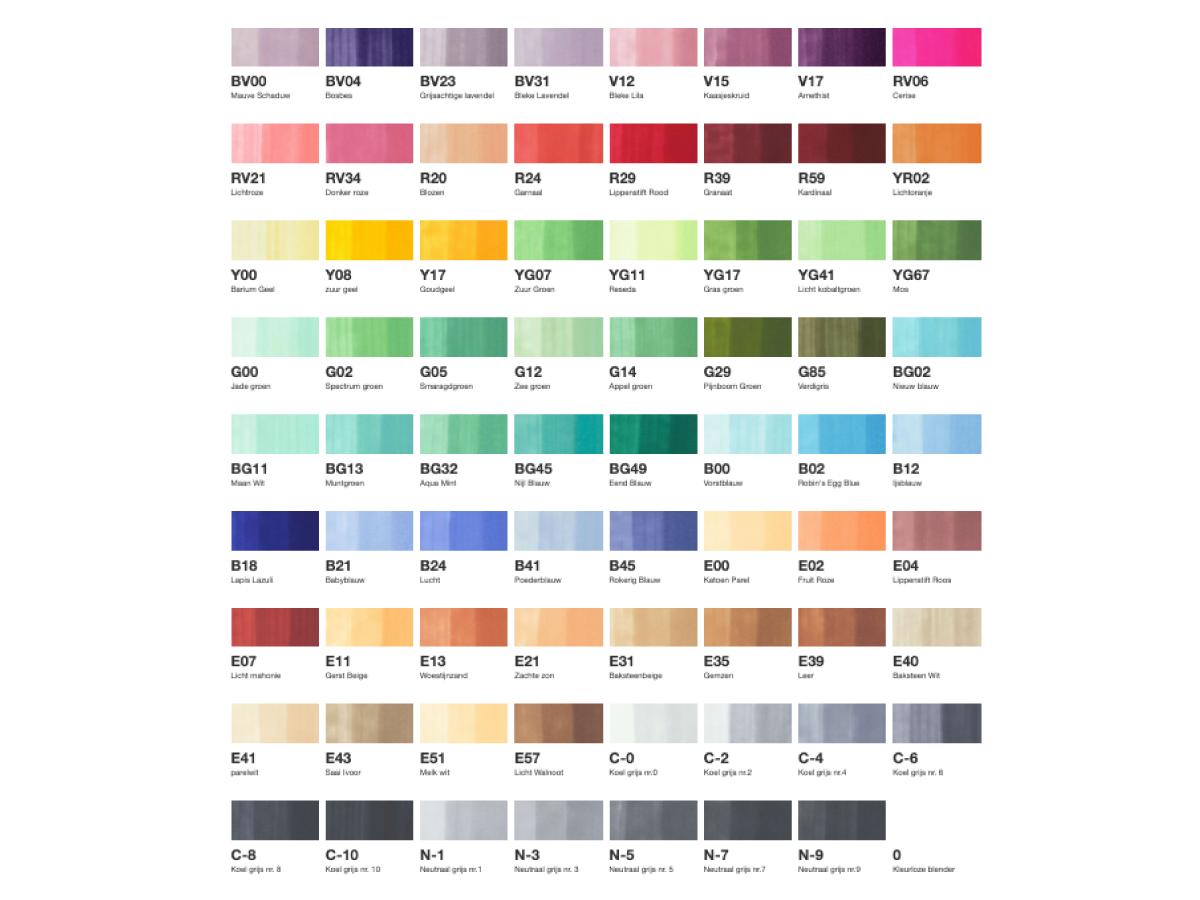 COPIC SKETCH SET 72-ER B 2
