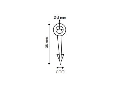 FOAMBOARDPRIKKER WIT OPHANGSYSTEEM VOOR LICHTE PLATEN (STRIP A 10 STUKS) 2