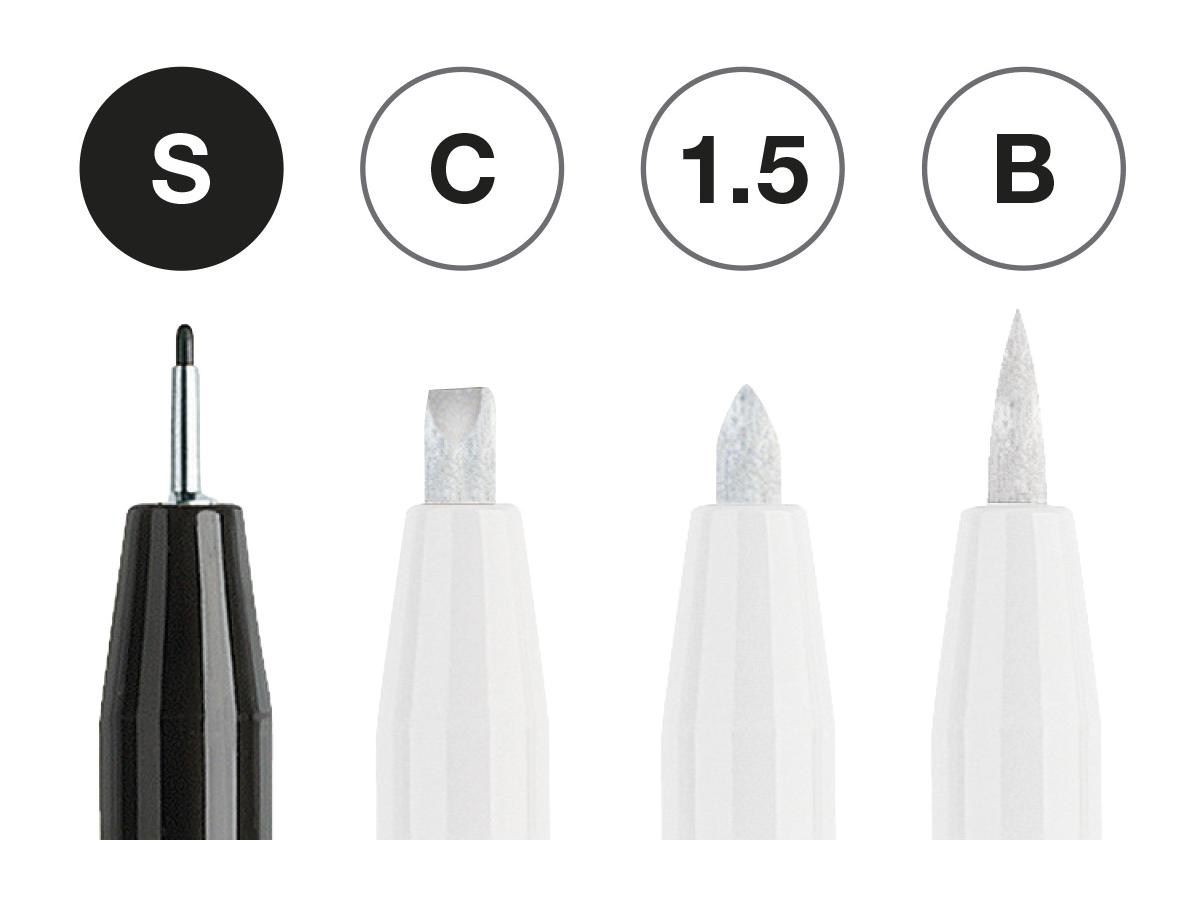 ARTIST PEN SET FC-167151 4 ST BLACK&WHITE 2