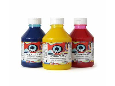 TRI-ART LIQUID GLASS 500ML RED 2