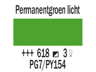 COBRA ARTIST WASSERVERMALBARE ÖLFARBE 150ML 618 PERMANENTGRÜN HELL 2