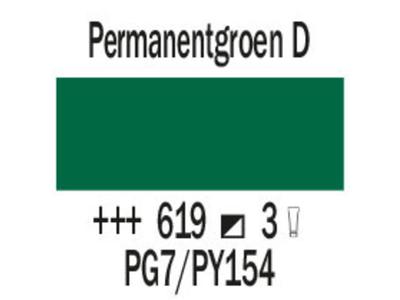 COBRA ARTIST WASSERVERMALBARE ÖLFARBE 150ML 619 PERMANENTGRÜN DUNKEL 2