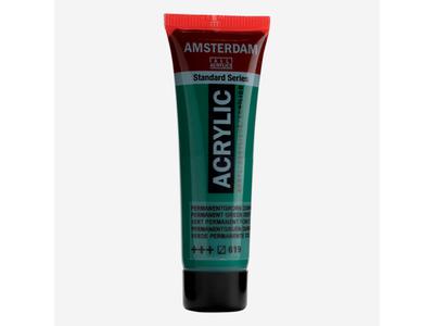 TALENS AMSTERDAM STANDARD 20ML 619 PERMANENTGRÜN DUNKEL 2