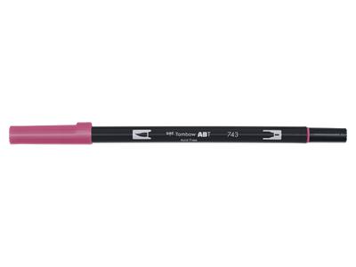 TOMBOW ABT DUAL BRUSH PEN 743 HOT PINK 4