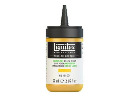 LIQUITEX ACRYLIC GOUACHE 59ML S2 890 KADM-FREI GELB MITTEL 3
