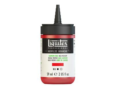 LIQUITEX ACRYLIC GOUACHE 59ML S2 894 KADM-FREI ROT MITTEL 3